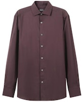 Zegna FW23 Solid Single-Breasted Long Sleeve Shirt Men - Dark Burgundy. UCX20A6-SRF5-111 Zegna FW23 Solid Single-Breasted Long Sleeve Shirt Men - Dark Burgundy. UCX20A6-SRF5-111