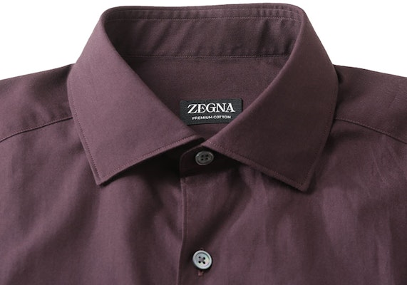 Zegna FW23 男士深酒紅色單排扣長袖襯衫。 UCX20A6-SRF5-111 Shop Zegna FW23 男士深酒紅色單排扣長袖襯衫。 UCX20A6-SRF5-111