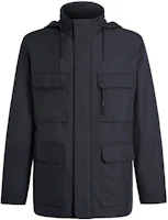 Zegna FW23 Solid Zip-Up Stand Collar Workwear Jacket Navy Blue (). UCT33A6-C214B-534 Zegna FW23 Solid Zip-Up Stand Collar Workwear Jacket Navy Blue (). UCT33A6-C214B-534
