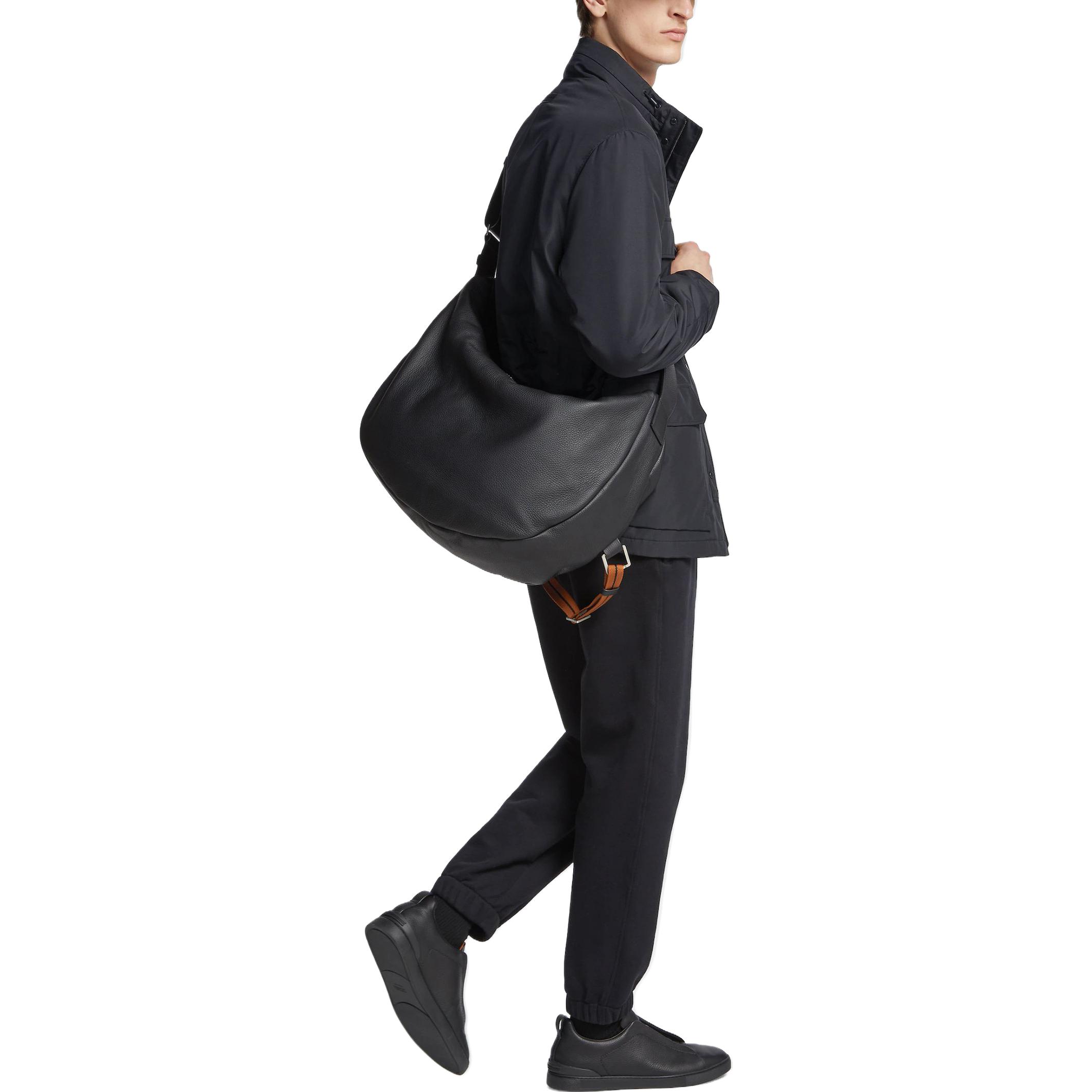 Zegna FW23 Solid Zip-Up Stand Collar Workwear Jacket Navy Blue (). UCT33A6-C214B-534 圖 5