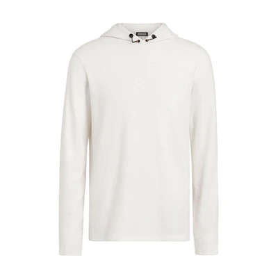 Zegna FW23 White Solid Color Hoodie Long Sleeve Sweatshirt UA312-ACT-709