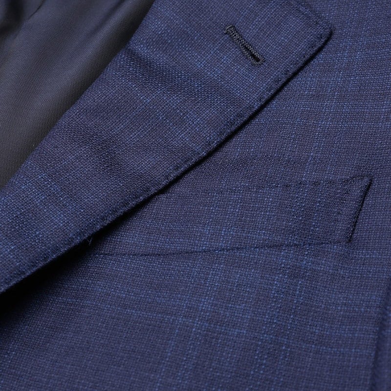 Purchase 杰尼亞 FW24 藍色單排扣格紋長袖西裝外套 84050-0A8122-520