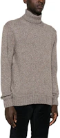 Purchase Zegna FW24 寬鬆版羊絨高領毛衣 灰棕混色 UEK59-A8120