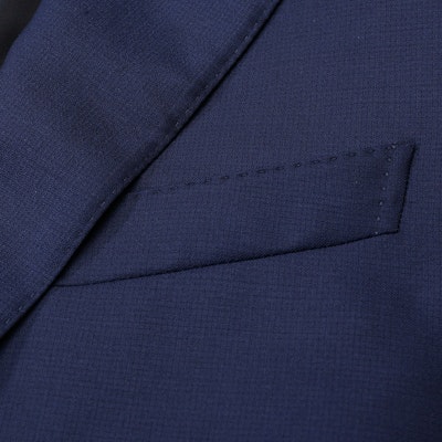 Zegna FW24 海軍藍色單排扣西裝,雙開叉設計 83753-4A8221-225 1