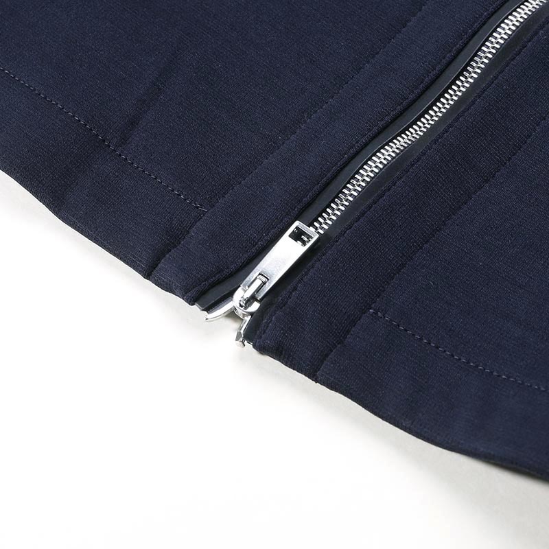 Details for ゼニア FW24 ネイビー ソリッド ジップアップ 長袖 ジャケット. UE542A8-ECT867-B09