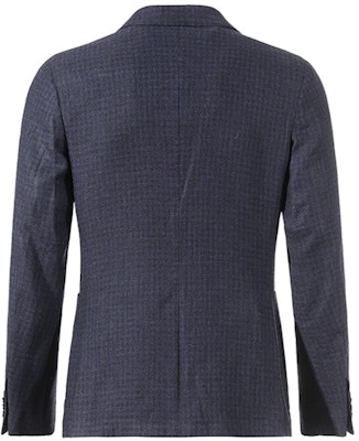 Zegna FW24 深藍單排扣格紋長袖西裝外套 85074-6A81DN-MG0 Lookbook Zegna FW24 深藍單排扣格紋長袖西裝外套 85074-6A81DN-MG0