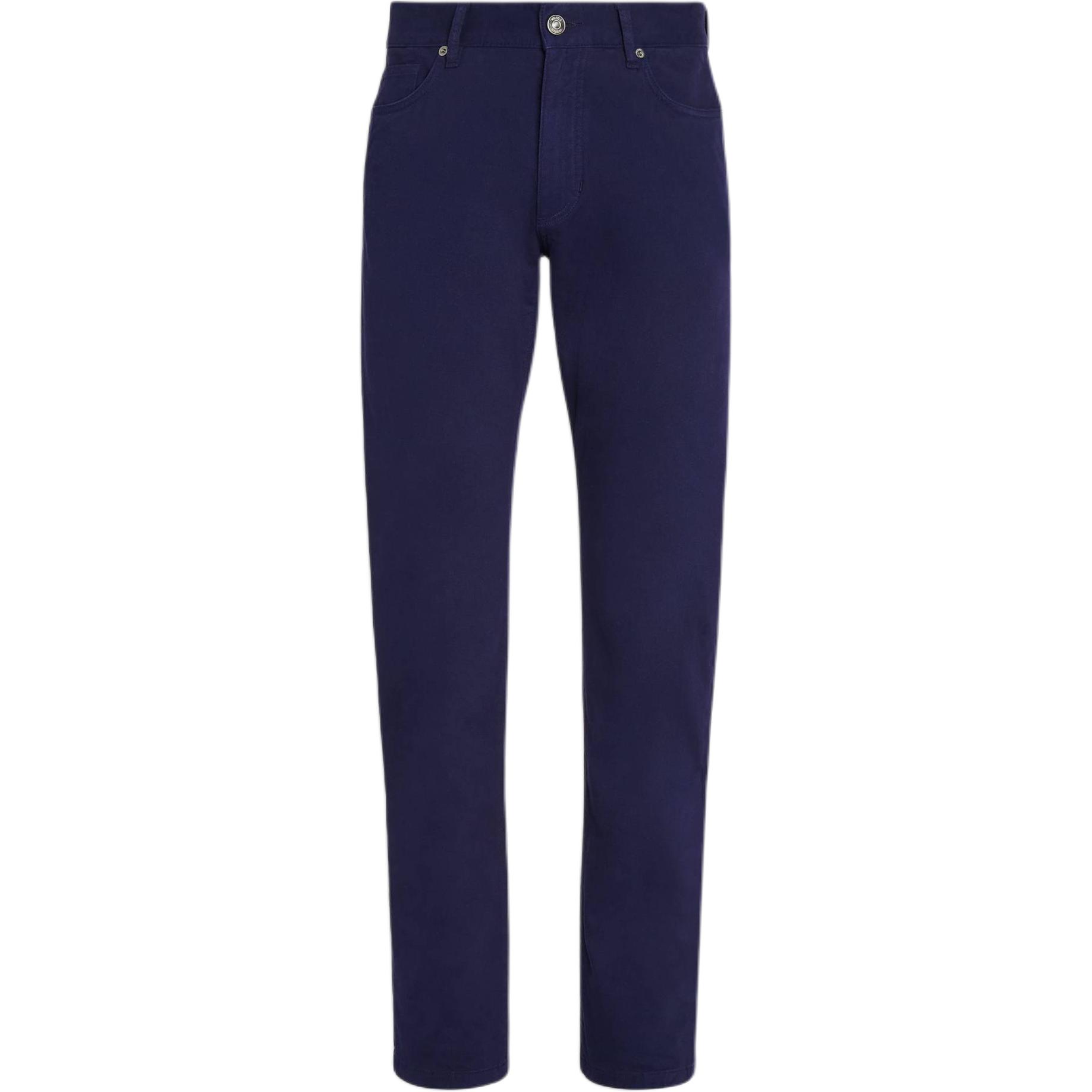 Zegna FW24  Slim Fit Narrow Leg Long Jeans Dark Blue UEPZW-A8CITY-P08