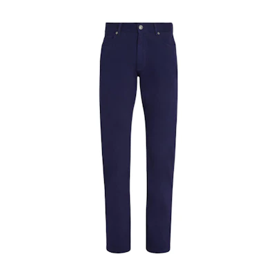 Zegna FW24 Slim Fit Narrow Leg Long Jeans Dark Blue UEPZW-A8CITY-P08