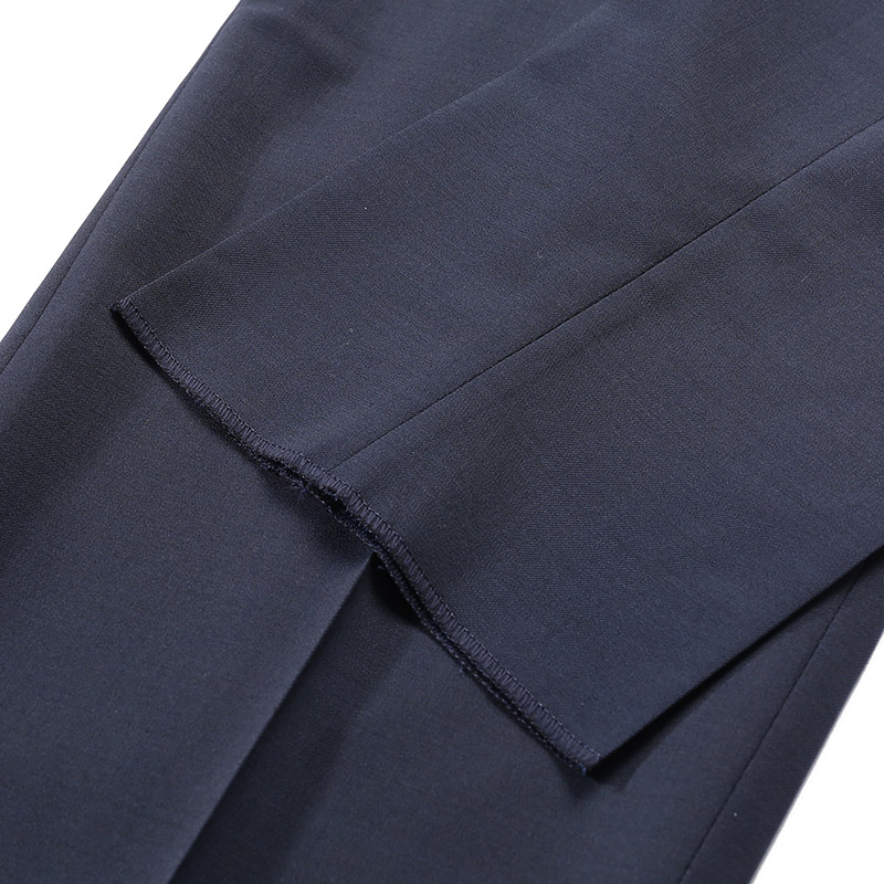 Purchase ゼニア FW24 ソリッドウールブレンドスーツパンツ ネイビーブルー 8ZF04-5A87FN-AC2