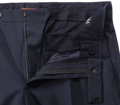 ゼニア FW24 ソリッドウールブレンドスーツパンツ ネイビーブルー 8ZF04-5A87FN-AC2 Sizing ゼニア FW24 ソリッドウールブレンドスーツパンツ ネイビーブルー 8ZF04-5A87FN-AC2