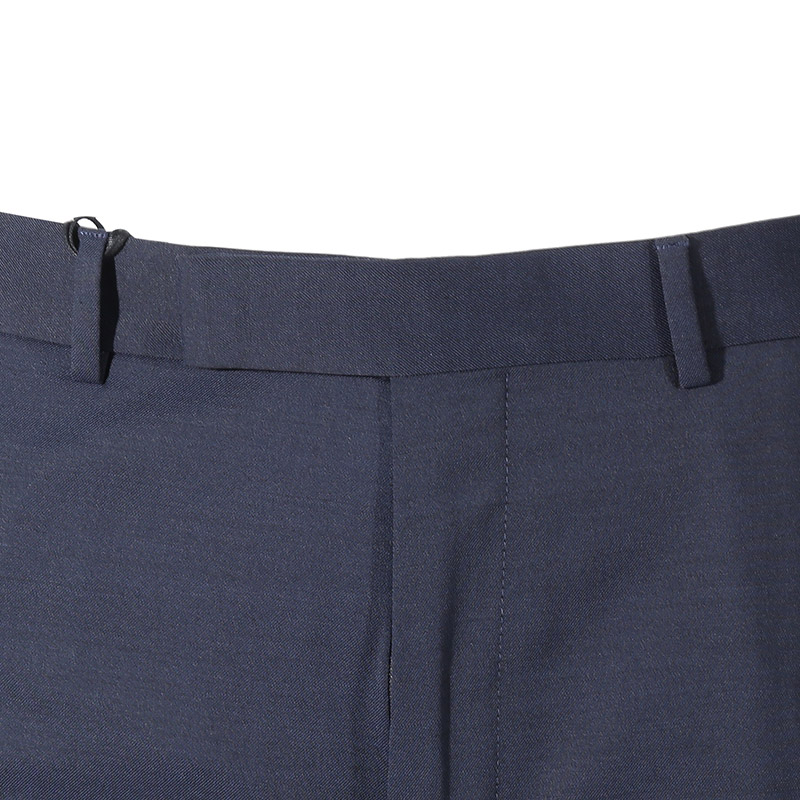 Cheap ゼニア FW24 ソリッドウールブレンドスーツパンツ ネイビーブルー 8ZF04-5A87FN-AC2