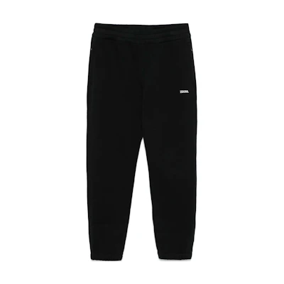 Zegna FW24 Midnight Blue Logo Detail Elastic Waist Jogger Pants. UE522-A8EPA7