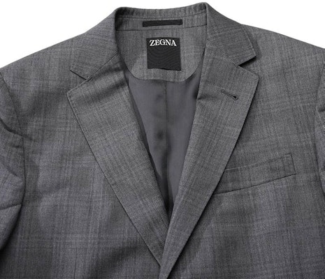 ゼニア FW24 シングルブレスト チェック柄 ダブルベント スーツ グレー 82272-6A8281-CGA Cheap ゼニア FW24 シングルブレスト チェック柄 ダブルベント スーツ グレー 82272-6A8281-CGA