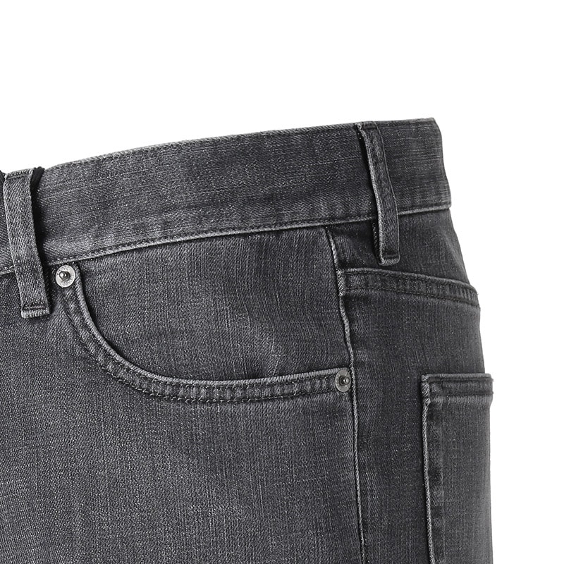 Sizing 제냐 FW24 슬림핏 라이트 블랙 데님 진 지퍼 포켓. UEIB3-A8CITY-005