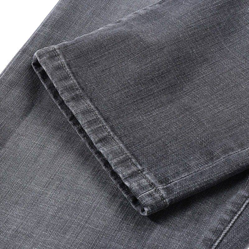 Cheap 제냐 FW24 슬림핏 라이트 블랙 데님 진 지퍼 포켓. UEIB3-A8CITY-005