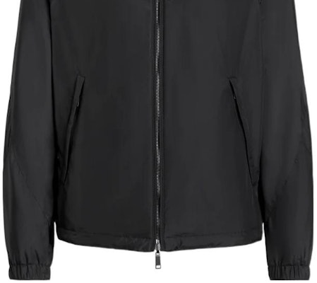 Zegna FW24 Zephyr 黑色雙面防風拉鍊夾克外套。 E7T33-7124B-001 Sizing Zegna FW24 Zephyr 黑色雙面防風拉鍊夾克外套。 E7T33-7124B-001