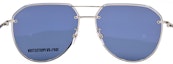 Shop Gafas de Sol Aviador Zegna Glory Serie Zeiss Hombres Plata. EZ0179-D 16X