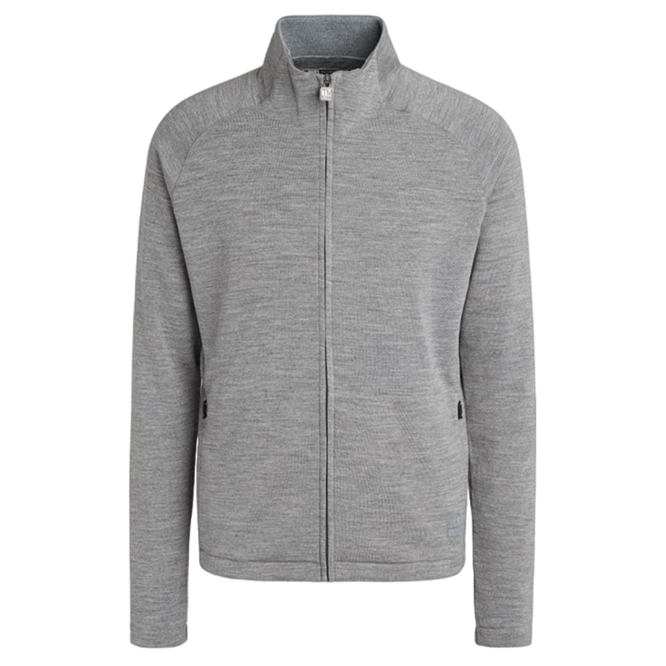 Zegna Gray Solid Color Zip-Up Long Sleeve Jacket V8475-ZZT868-K97