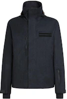 Zegna Grey Solid Zip Up Hooded Loose Fit Ski Jacket UCTB9-A6CCT-524 Zegna Grey Solid Zip Up Hooded Loose Fit Ski Jacket UCTB9-A6CCT-524
