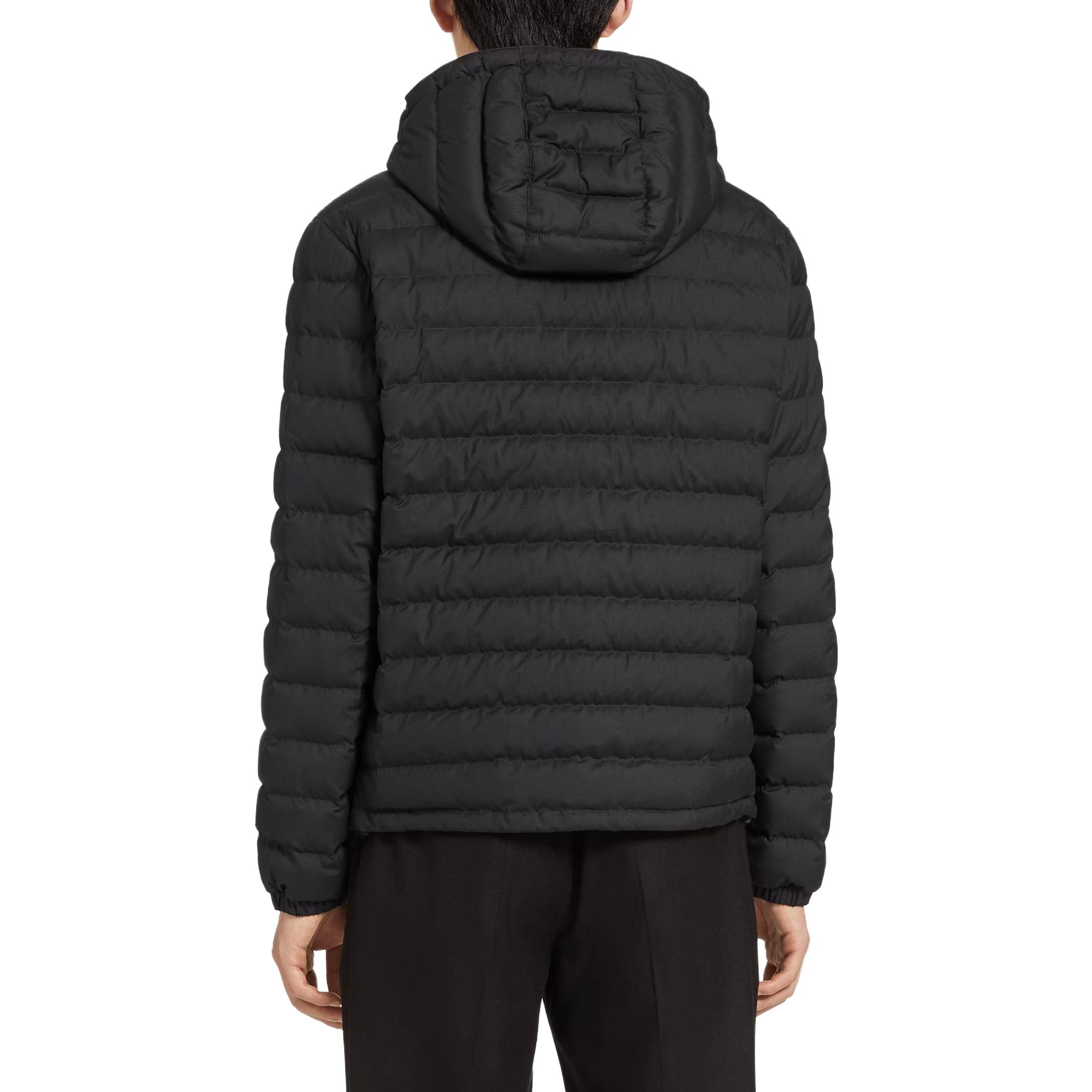 Lookbook Zegna Leggerissimo 輕量羽絨風帽轟炸外套 黑色 E7T25-7209B-001