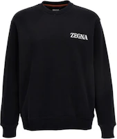 Zegna Letter Print Crewneck Long Sleeve Sweatshirt UC522A6-C872-K09 Zegna Letter Print Crewneck Long Sleeve Sweatshirt UC522A6-C872-K09