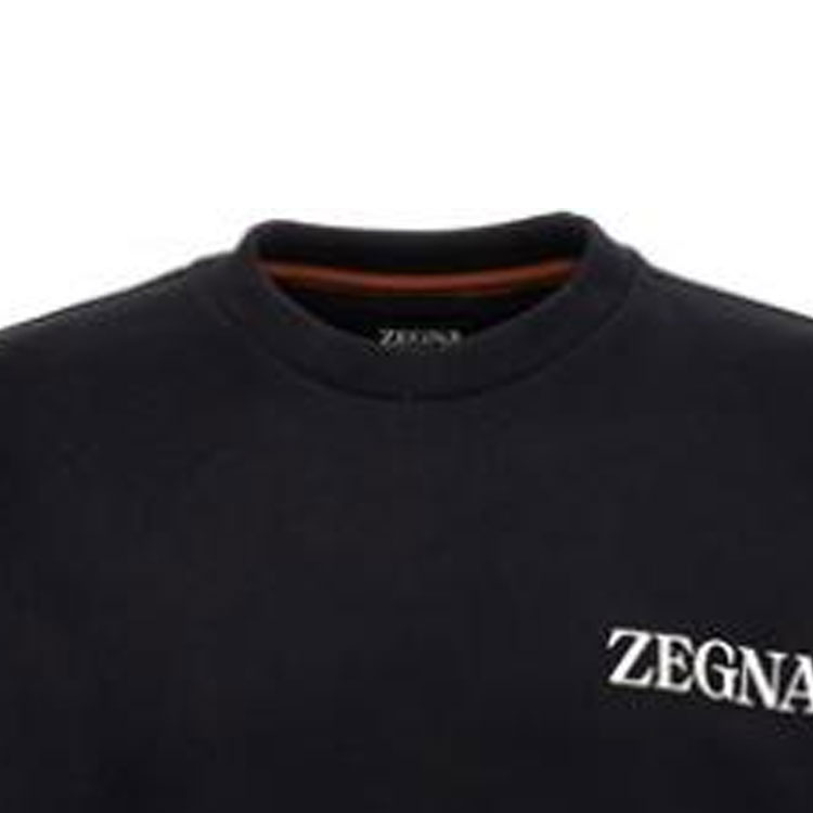 Sizing Zegna 字母印花圓領長袖衛衣 UC522A6-C872-K09