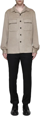 杰尼亚浅棕色单排扣翻领长袖夹克 UEV46A8-SOT6B014 Lookbook 杰尼亚浅棕色单排扣翻领长袖夹克 UEV46A8-SOT6B014