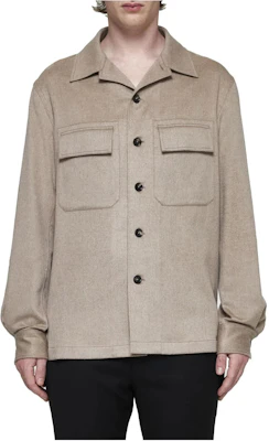 杰尼亚浅棕色单排扣翻领长袖夹克 UEV46A8-SOT6B014 Shop 杰尼亚浅棕色单排扣翻领长袖夹克 UEV46A8-SOT6B014