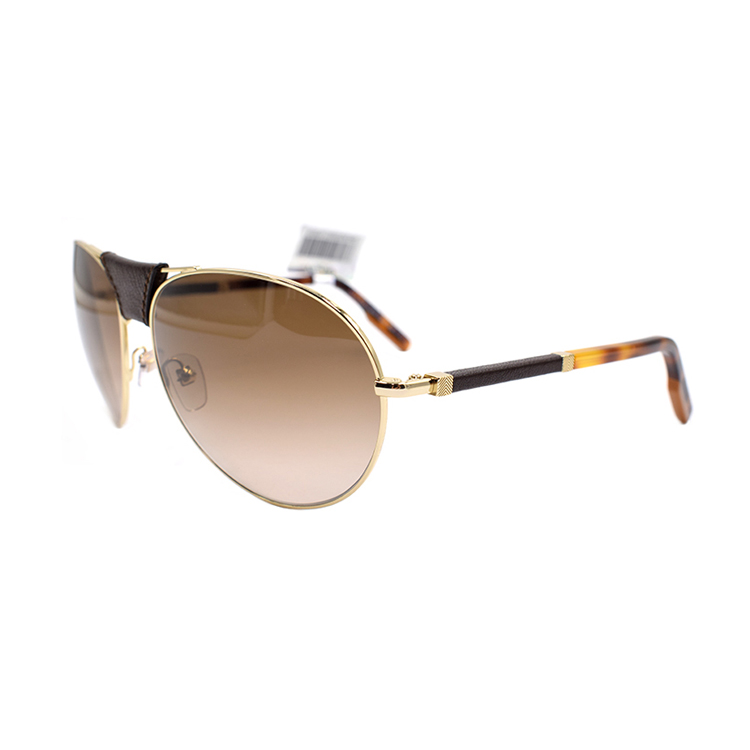 Zegna Modern Aviator Sunglasses Men Gold Zeiss Lenses Trendy Alloy Frame. EZ0177 32F