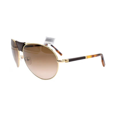 Zegna Modern Aviator Sunglasses Men Gold Zeiss Lenses Trendy Alloy Frame. EZ0177 32F