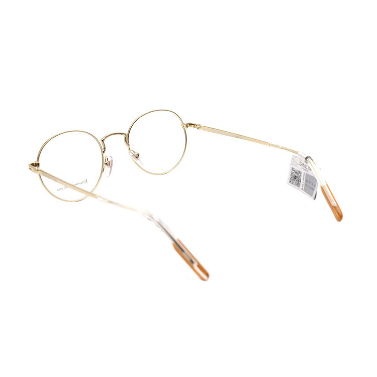 Shop Zegna圓框光學眼鏡 男款- 合金商務風眼鏡 EZ5205 030