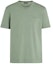 Buy Zegna 男裝鼠尾草綠刺繡Logo圓領T恤 UD360A7-D760-V04