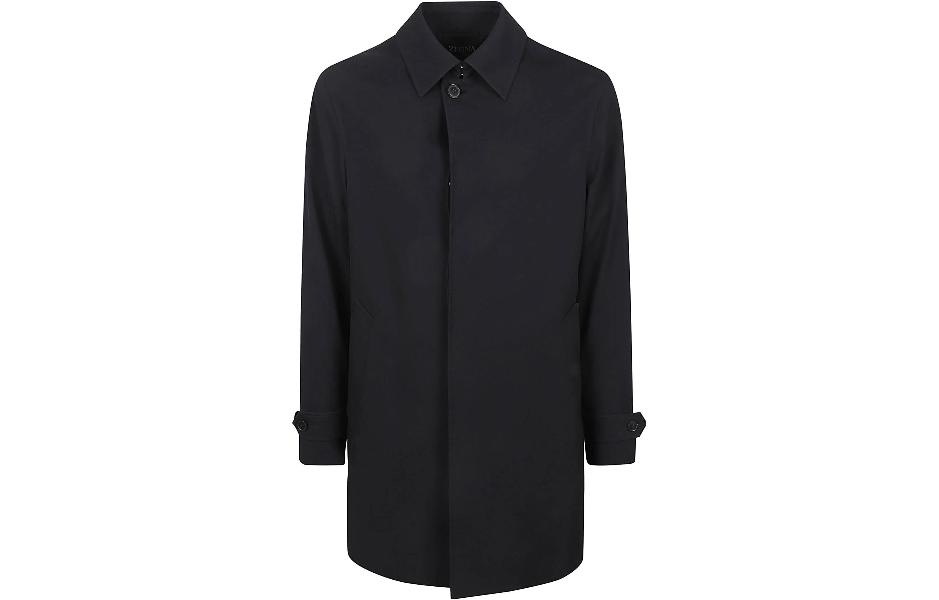 Order 傑尼亞男士單排扣中長款純色大衣 E7T237-300532