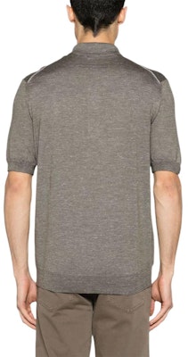 Zegna 修身素色短袖Polo衫 男士灰褐色 UDF91-A7C32 Shop Zegna 修身素色短袖Polo衫 男士灰褐色 UDF91-A7C32