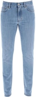 Zegna Slim Fit Mid-Rise Light Blue Denim Jeans for Men. UDI67A7-CITY-003L Zegna Slim Fit Mid-Rise Light Blue Denim Jeans for Men. UDI67A7-CITY-003L