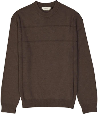 Zegna Solid Brown Oversized Fit Crewneck Long Sleeve Sweatshirt VYB92ZZ110N07 Buy Zegna Solid Brown Oversized Fit Crewneck Long Sleeve Sweatshirt VYB92ZZ110N07