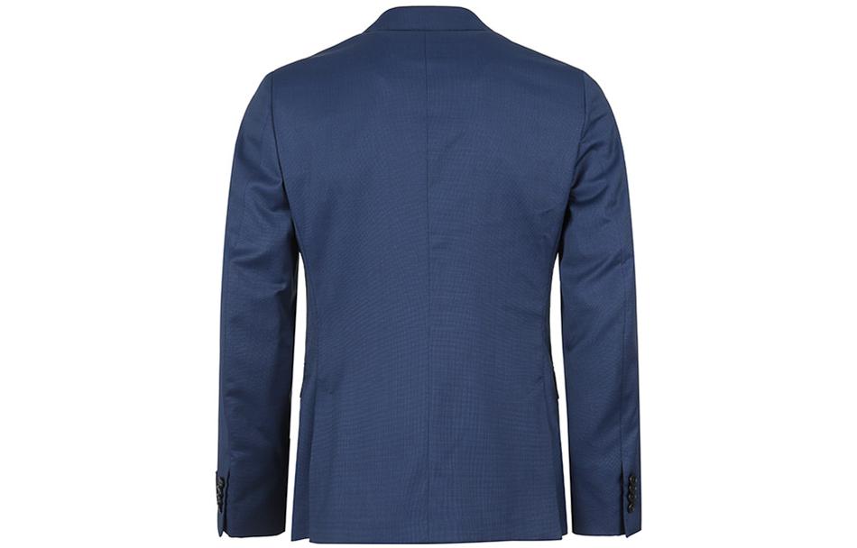 Shop ゼニア ソリッドチェック シングルブレストスーツセット ブルー - 長袖 522752A5-2V9AGA