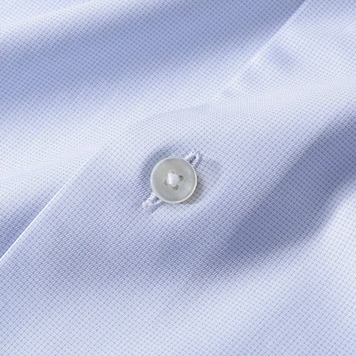 Zegna 男士藍白色長袖純色扣襯衫 601037A6-9MS0BA Details for Zegna 男士藍白色長袖純色扣襯衫 601037A6-9MS0BA