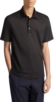 Zegna Baju Polo Lengan Pendek Lelaki Warna Solid E7345A5-BCT724-K09 Lookbook Zegna Baju Polo Lengan Pendek Lelaki Warna Solid E7345A5-BCT724-K09