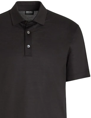 Zegna Baju Polo Lengan Pendek Lelaki Warna Solid E7345A5-BCT724-K09 Details for Zegna Baju Polo Lengan Pendek Lelaki Warna Solid E7345A5-BCT724-K09