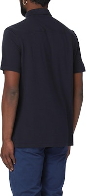 Zegna純色直筒剪裁短袖POLO衫 藍色 (). B773E-8319A5-B09 Lookbook Zegna純色直筒剪裁短袖POLO衫 藍色 (). B773E-8319A5-B09