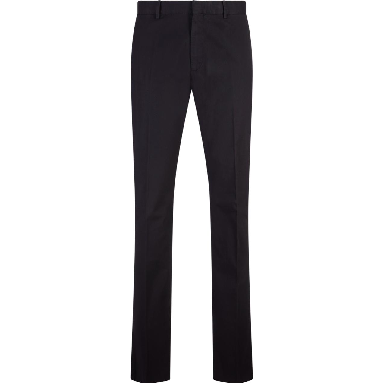 Zegna Solid Color Straight-Leg Casual Pants  Black UEI17A8TR00-B09R