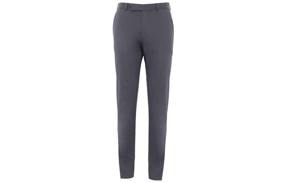 Order Zegna 男士灰色直筒拉鍊西裝褲 77TB12-714-F01