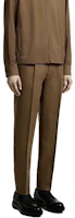 Zegna Solid Mid-Rise Straight-Leg Casual Pants Men Camel Brown. 5ZF78-4A573G-CC2 Zegna Solid Mid-Rise Straight-Leg Casual Pants Men Camel Brown. 5ZF78-4A573G-CC2