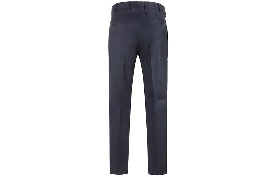 Details for Zegna 藍色單排扣西裝套裝 男士商務正裝 長袖徽標設計 62250-5A6221-225