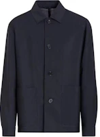 Zegna Solid Single-Breasted Long Sleeve Jacket - Navy Blue 517C0-3A51D-HQ0 Zegna Solid Single-Breasted Long Sleeve Jacket - Navy Blue 517C0-3A51D-HQ0