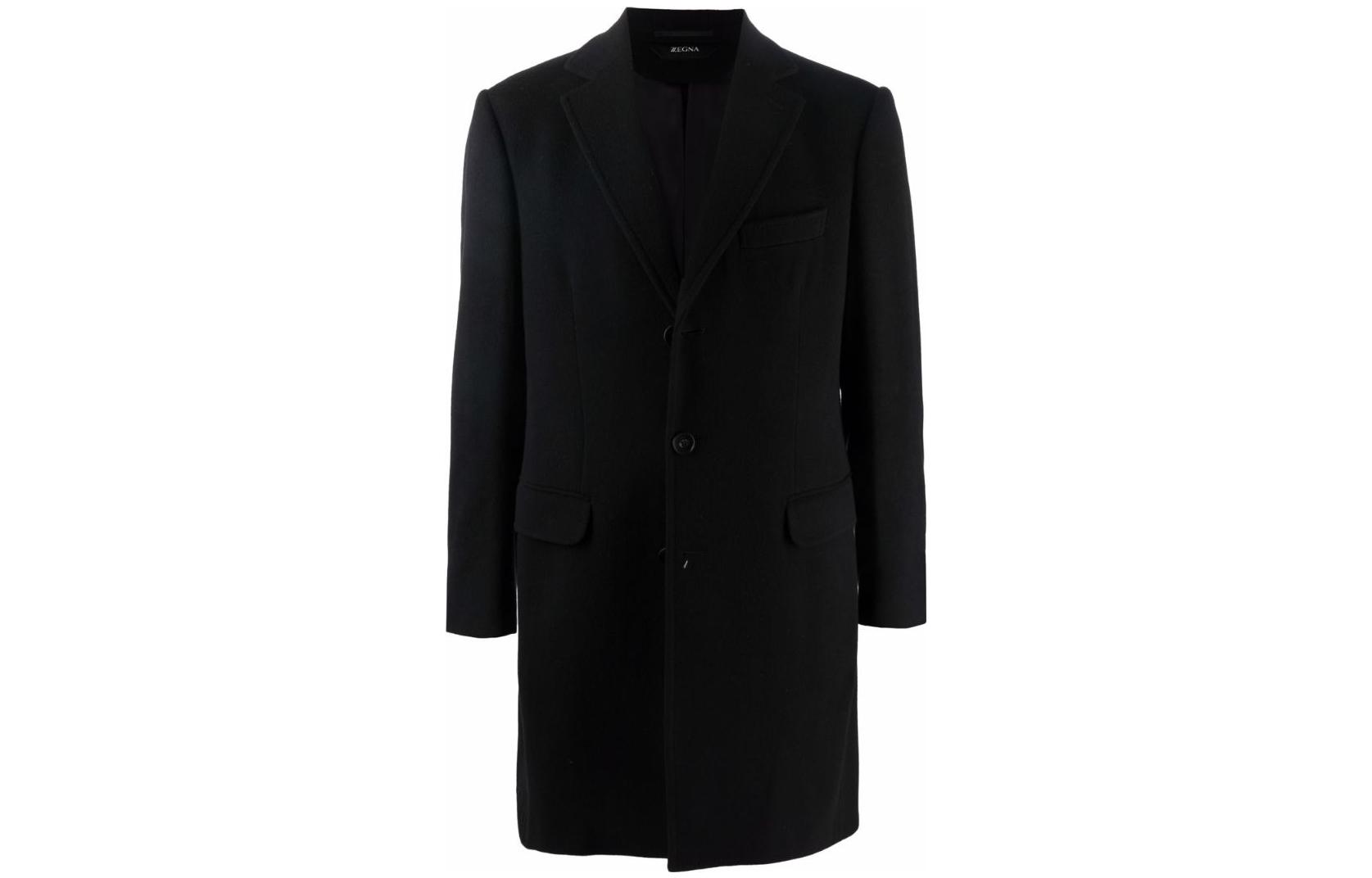 Order Zegna 單排扣中長款休閒外套 黑色 49870-74GJ-3G0