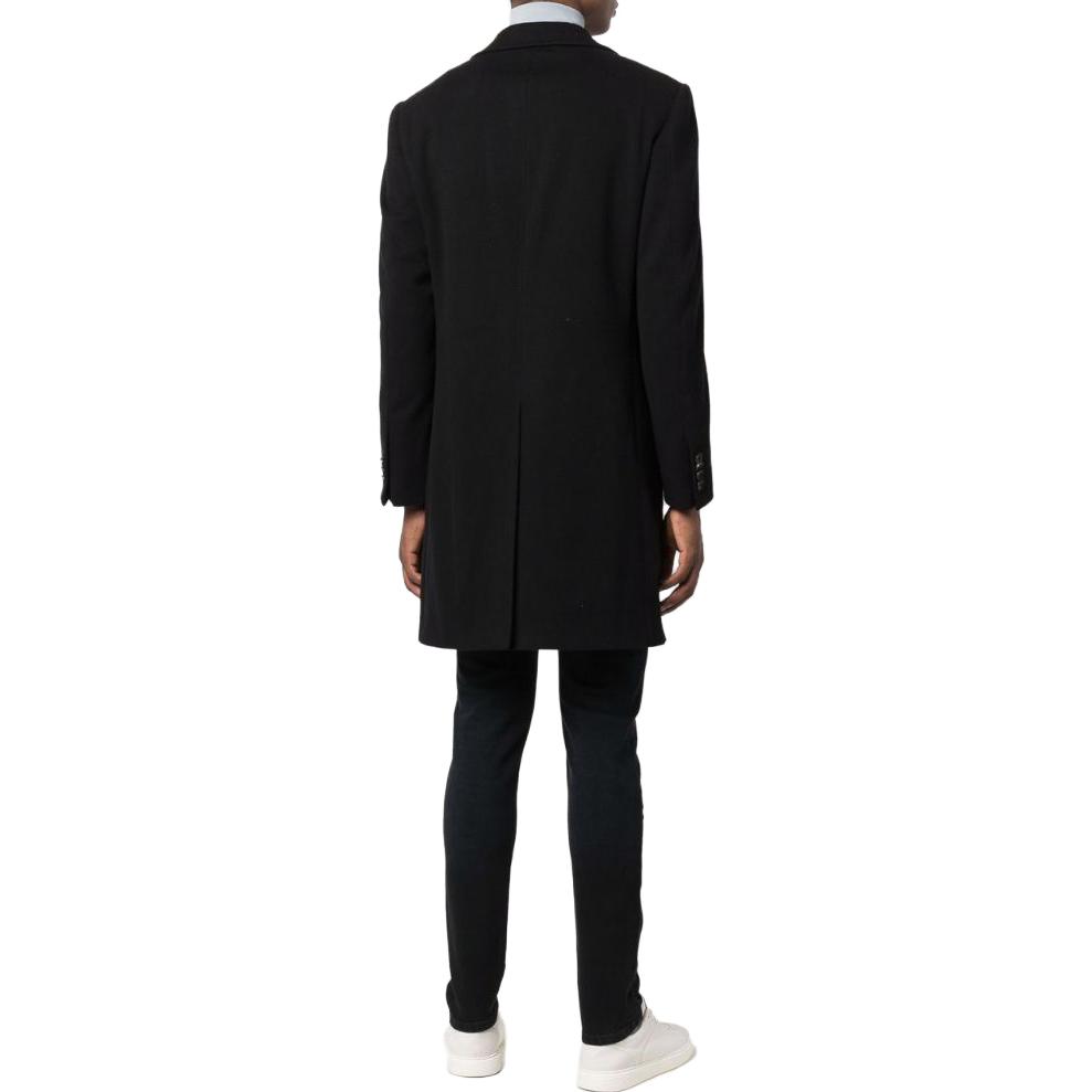 Shop Zegna 單排扣中長款休閒外套 黑色 49870-74GJ-3G0