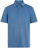 Order Zegna 素面直筒短袖 Polo 衫 道奇藍色。 E8319A5-B773-B07