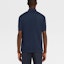 Shop Zegna SS21 海軍藍桑蠶絲短袖針織POLO衫 UW330-750-364